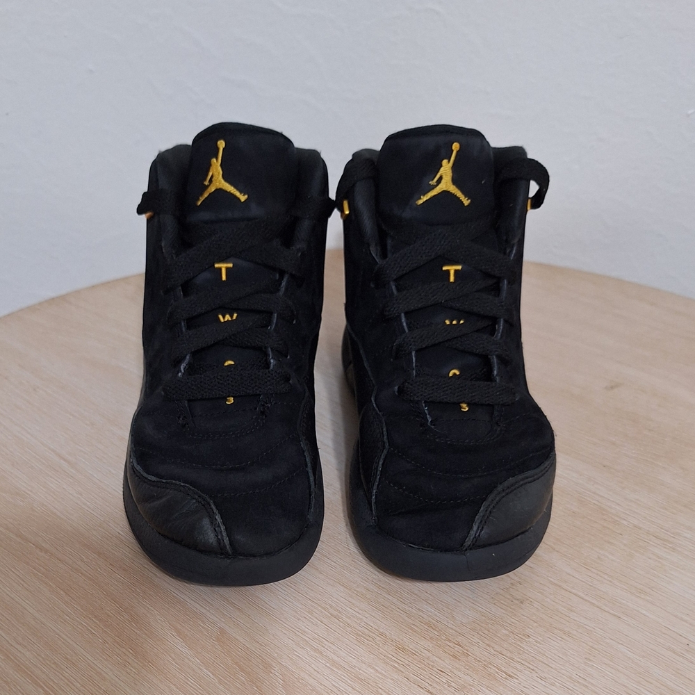 Jordan 12 "Golden Taxi" Sneakers in Black Sz 2Y